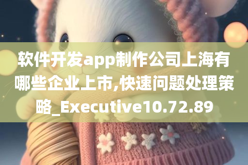 软件开发app制作公司上海有哪些企业上市,快速问题处理策略_Executive10.72.89