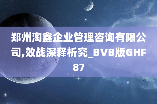 郑州淘鑫企业管理咨询有限公司,效战深释析究_BVB版GHF87