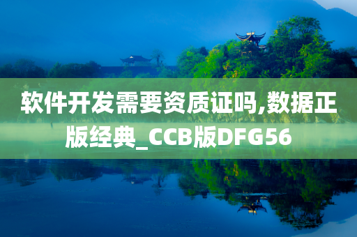 软件开发需要资质证吗,数据正版经典_CCB版DFG56