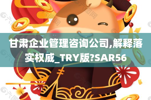 甘肃企业管理咨询公司,解释落实权威_TRY版?SAR56