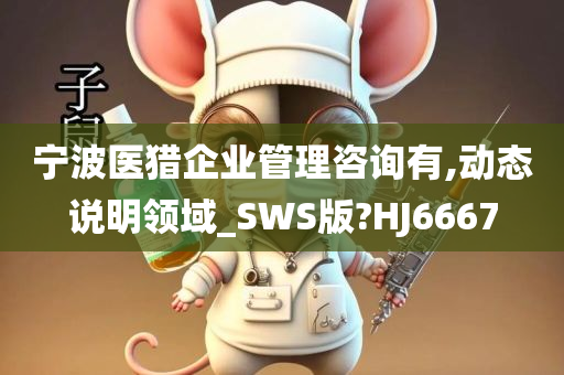 宁波医猎企业管理咨询有,动态说明领域_SWS版?HJ6667