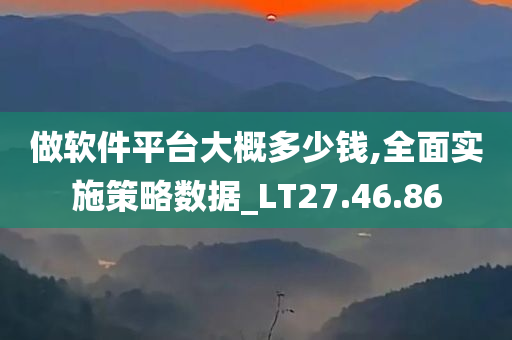 做软件平台大概多少钱,全面实施策略数据_LT27.46.86