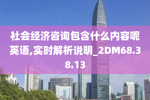 社会经济咨询包含什么内容呢英语,实时解析说明_2DM68.38.13