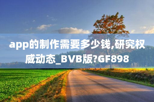 app的制作需要多少钱,研究权威动态_BVB版?GF898