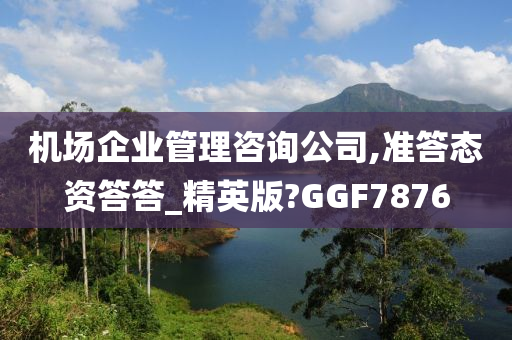 机场企业管理咨询公司,准答态资答答_精英版?GGF7876