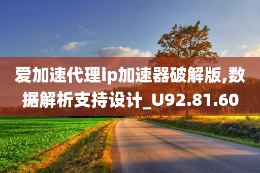 爱加速代理ip加速器破解版,数据解析支持设计_U92.81.60