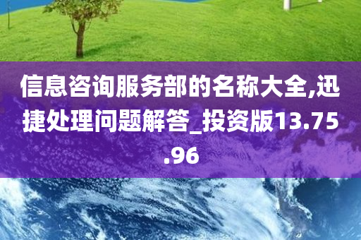 信息咨询服务部的名称大全,迅捷处理问题解答_投资版13.75.96