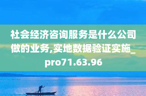 社会经济咨询服务是什么公司做的业务,实地数据验证实施_pro71.63.96