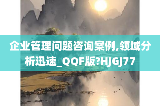 企业管理问题咨询案例,领域分析迅速_QQF版?HJGJ77