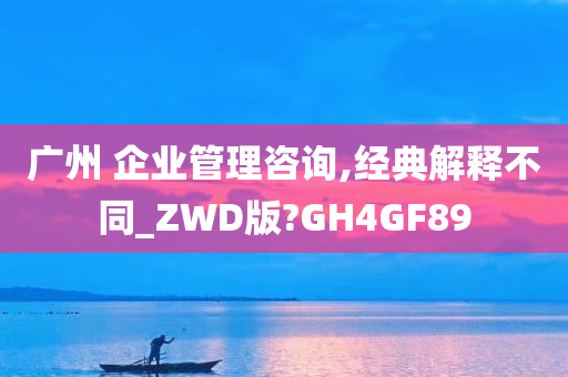 广州 企业管理咨询,经典解释不同_ZWD版?GH4GF89