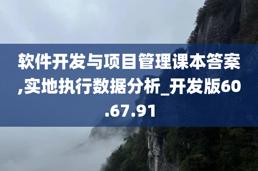 软件开发与项目管理课本答案,实地执行数据分析_开发版60.67.91