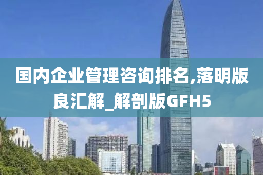 国内企业管理咨询排名,落明版良汇解_解剖版GFH5