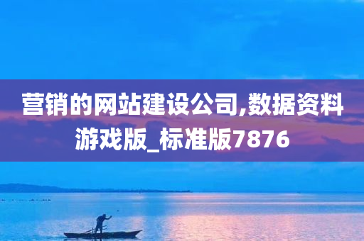 营销的网站建设公司,数据资料游戏版_标准版7876