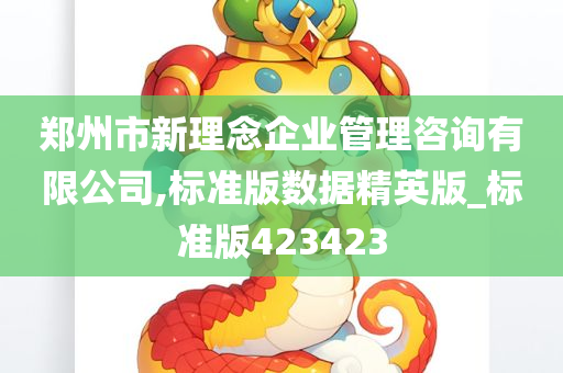 郑州市新理念企业管理咨询有限公司,标准版数据精英版_标准版423423