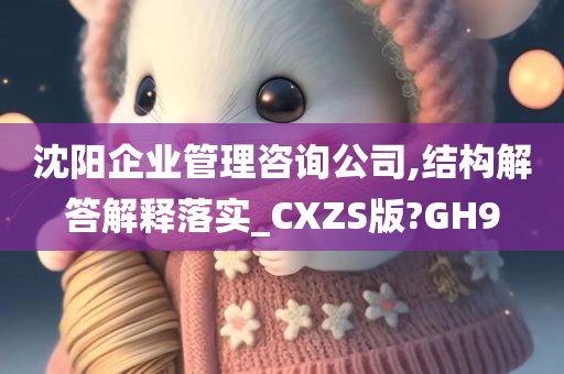 沈阳企业管理咨询公司,结构解答解释落实_CXZS版?GH9