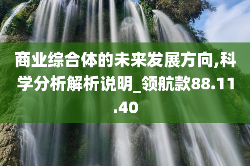 商业综合体的未来发展方向,科学分析解析说明_领航款88.11.40