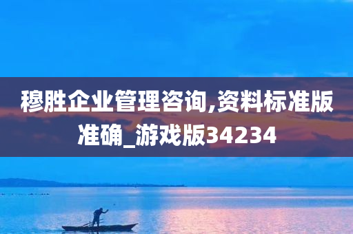 穆胜企业管理咨询,资料标准版准确_游戏版34234