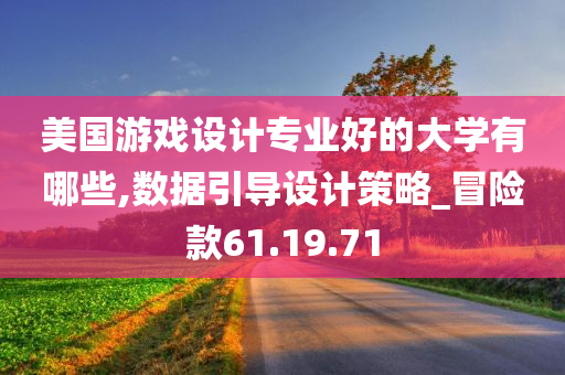 美国游戏设计专业好的大学有哪些,数据引导设计策略_冒险款61.19.71