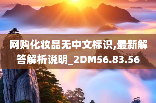 网购化妆品无中文标识,最新解答解析说明_2DM56.83.56