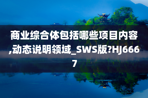 商业综合体包括哪些项目内容,动态说明领域_SWS版?HJ6667