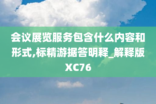 会议展览服务包含什么内容和形式,标精游据答明释_解释版XC76