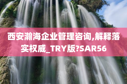 西安瀚海企业管理咨询,解释落实权威_TRY版?SAR56