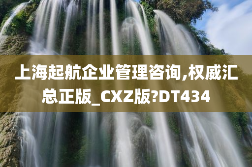 上海起航企业管理咨询,权威汇总正版_CXZ版?DT434