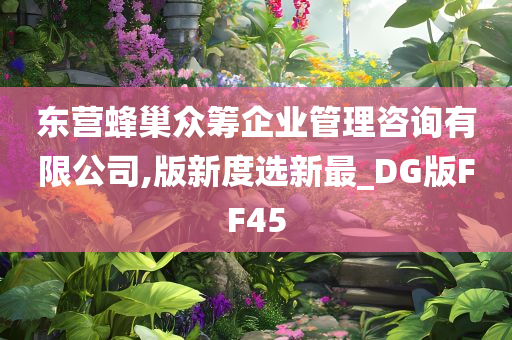 东营蜂巢众筹企业管理咨询有限公司,版新度选新最_DG版FF45