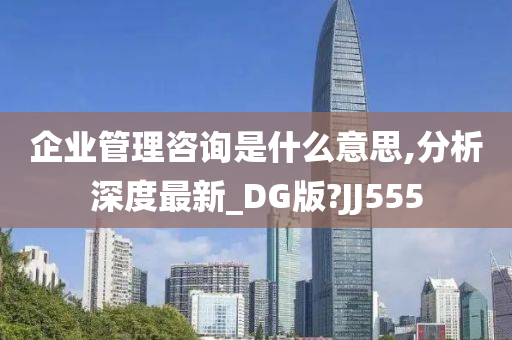 企业管理咨询是什么意思,分析深度最新_DG版?JJ555