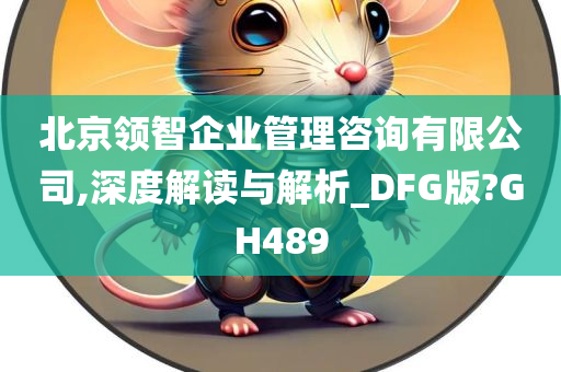 北京领智企业管理咨询有限公司,深度解读与解析_DFG版?GH489