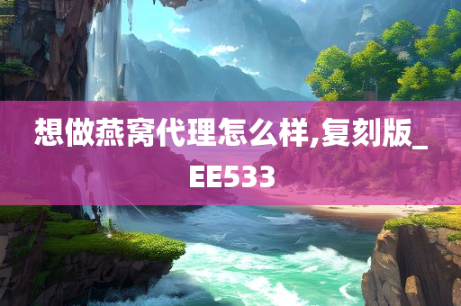 想做燕窝代理怎么样,复刻版_EE533