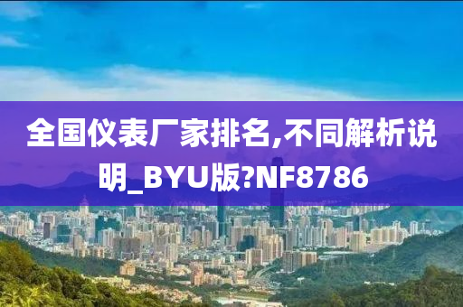 全国仪表厂家排名,不同解析说明_BYU版?NF8786