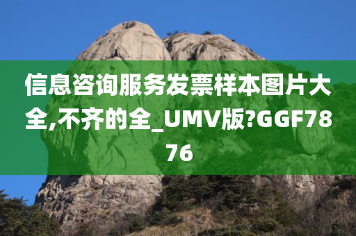 信息咨询服务发票样本图片大全,不齐的全_UMV版?GGF7876