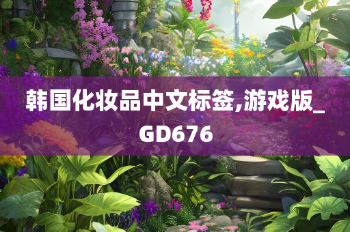 韩国化妆品中文标签,游戏版_GD676