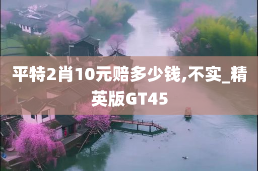 平特2肖10元赔多少钱,不实_精英版GT45