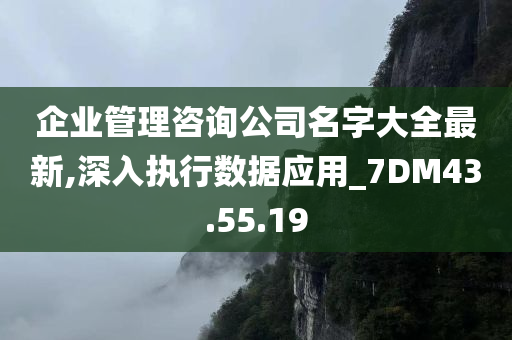 企业管理咨询公司名字大全最新,深入执行数据应用_7DM43.55.19