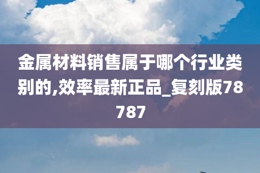 金属材料销售属于哪个行业类别的,效率最新正品_复刻版78787