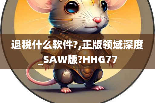 退税什么软件?,正版领域深度_SAW版?HHG77