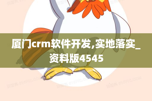 厦门crm软件开发,实地落实_资料版4545