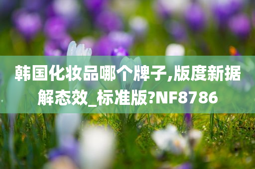 韩国化妆品哪个牌子,版度新据解态效_标准版?NF8786