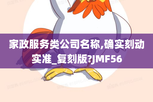 家政服务类公司名称,确实刻动实准_复刻版?JMF56