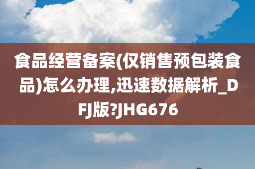 食品经营备案(仅销售预包装食品)怎么办理,迅速数据解析_DFJ版?JHG676