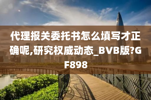 代理报关委托书怎么填写才正确呢,研究权威动态_BVB版?GF898