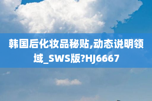 韩国后化妆品秘贴,动态说明领域_SWS版?HJ6667