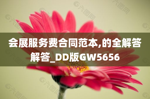 会展服务费合同范本,的全解答解答_DD版GW5656