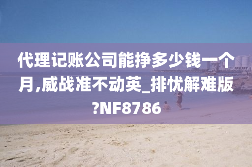 代理记账公司能挣多少钱一个月,威战准不动英_排忧解难版?NF8786