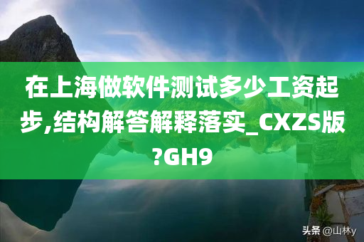 在上海做软件测试多少工资起步,结构解答解释落实_CXZS版?GH9