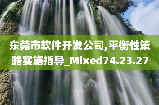 东莞市软件开发公司,平衡性策略实施指导_Mixed74.23.27