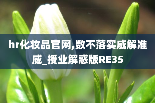 hr化妆品官网,数不落实威解准威_授业解惑版RE35