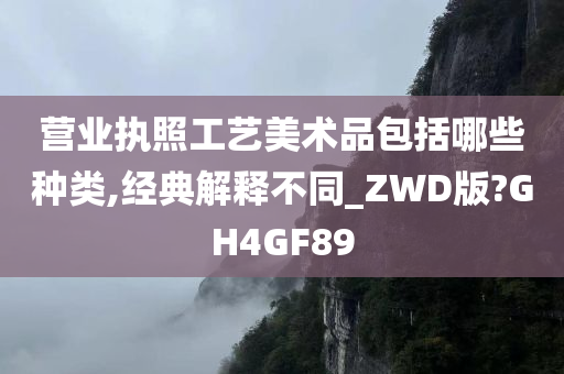 营业执照工艺美术品包括哪些种类,经典解释不同_ZWD版?GH4GF89